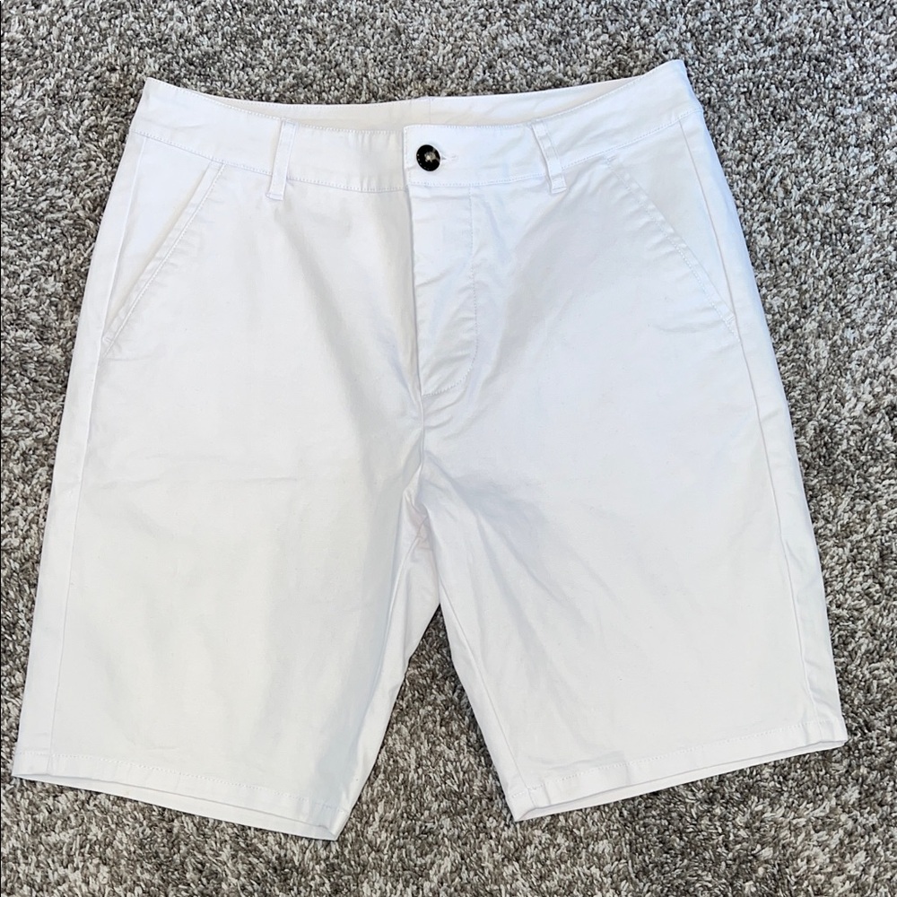 ASOS White Flat Front Men's Shorts